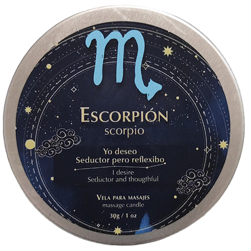 VELAS DE MASAJE ESCORPIO • 30 GR