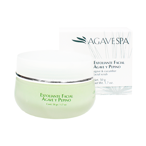EXFOLIANTE FACIAL AGAVE Y PEPINO • 50 GR