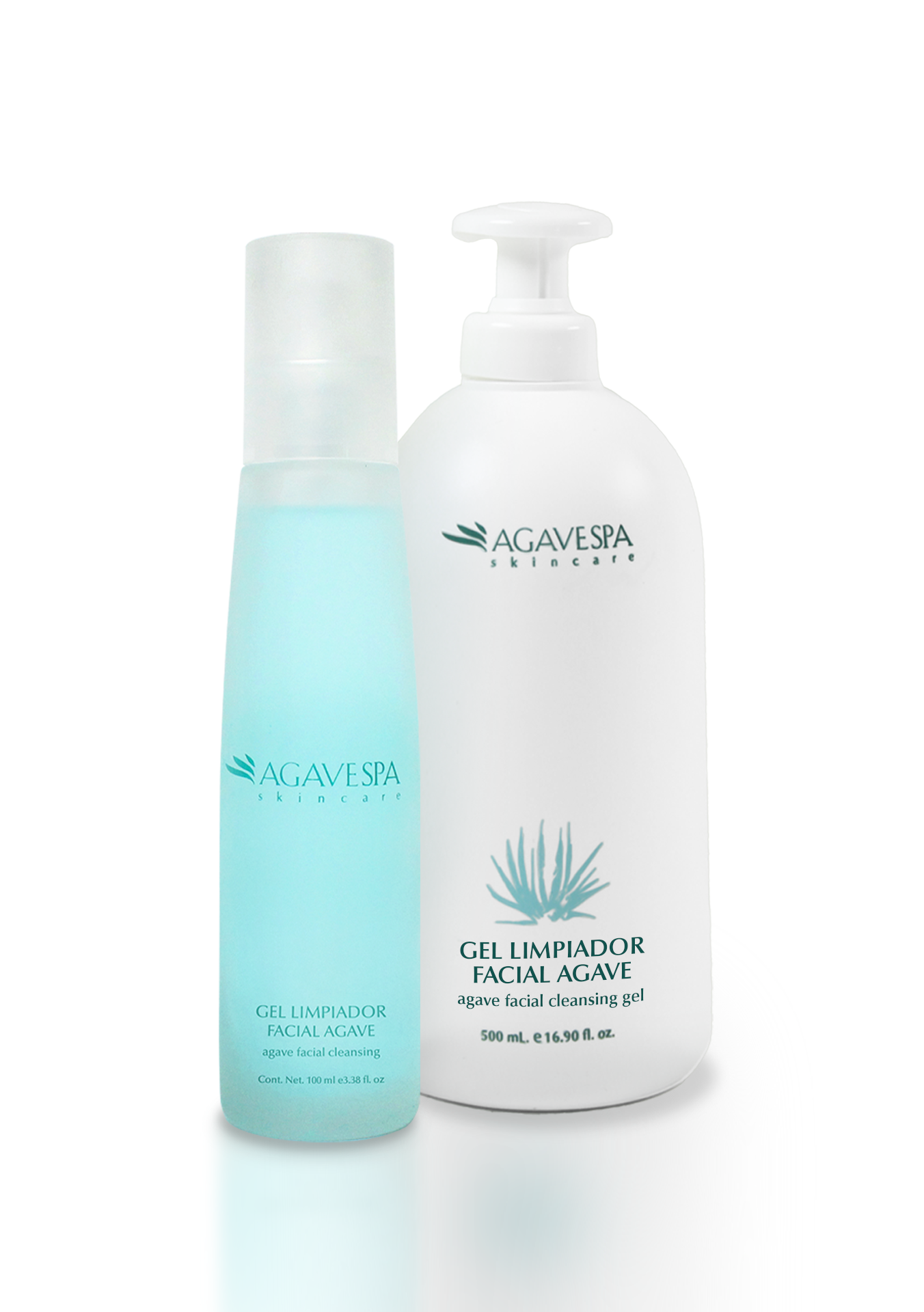 DÚO RELLENA Y REUTILIZA: GEL LIMPIADOR FACIAL 100 ML y 500 ML