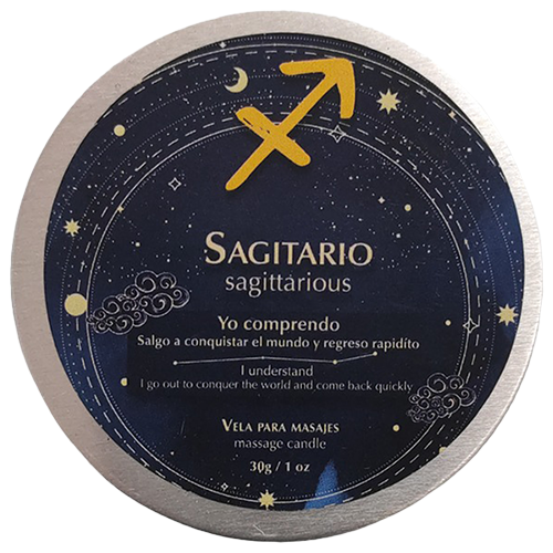 VELAS DE MASAJE SAGITARIO • 30 GR