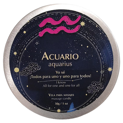 AQUARIUM MASSAGE CANDLES • 30 GR