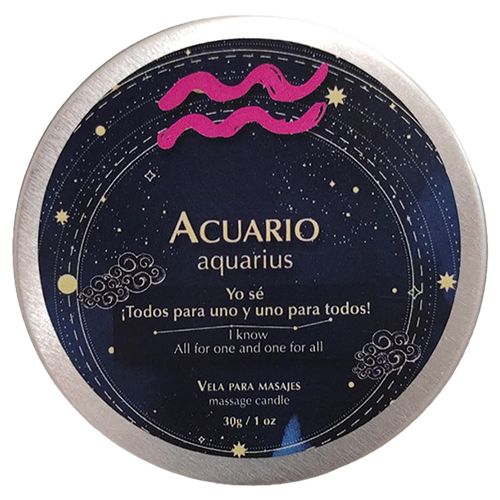 VELAS DE MASAJE ACUARIO • 30 GR