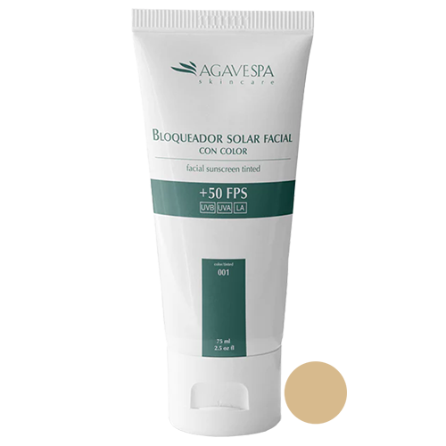 BLOQUEADOR SOLAR CON TINTE FPS 50 • 75 ML