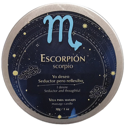 SCORPIO MASSAGE CANDLES • 30 GR