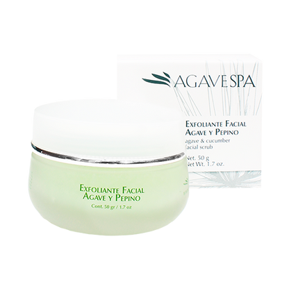 EXFOLIANTE FACIAL AGAVE Y PEPINO • 50 GR