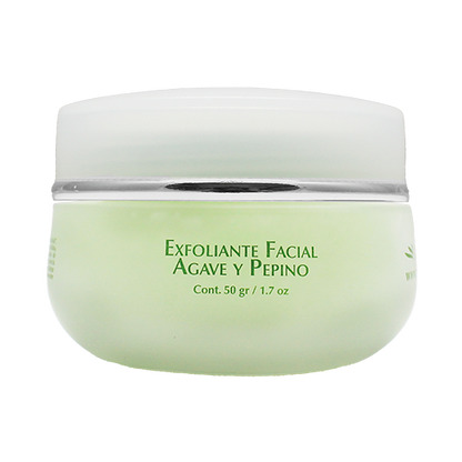 EXFOLIANTE FACIAL AGAVE Y PEPINO • 50 GR