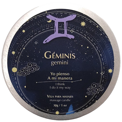 GEMINI MASSAGE CANDLES • 30 GR