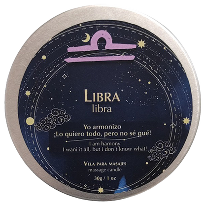 VELAS DE MASAJE LIBRA • 30 GR