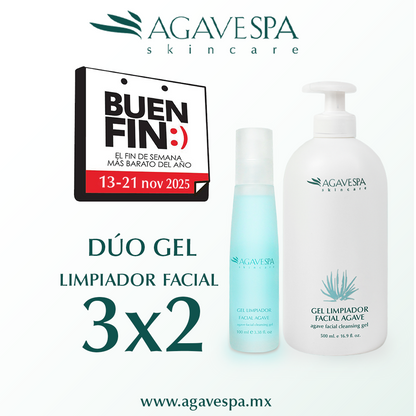 Dúo gel limpiador facial 3x2