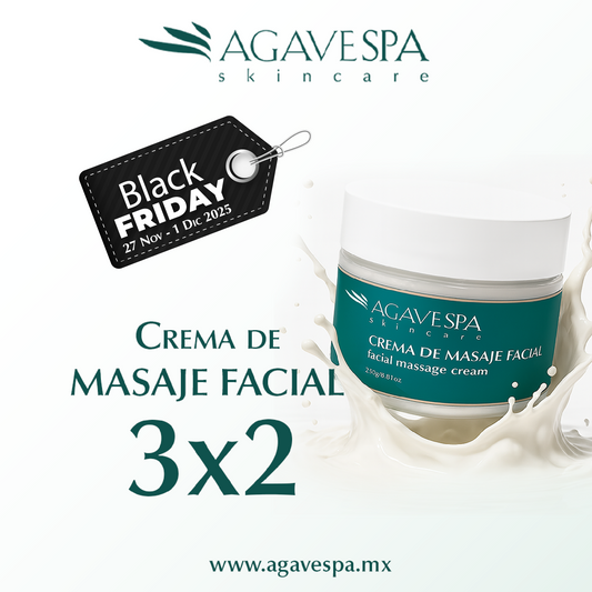 PROMOCIÓN CREMA DE MASAJE FACIAL AGAVESPA 3x2