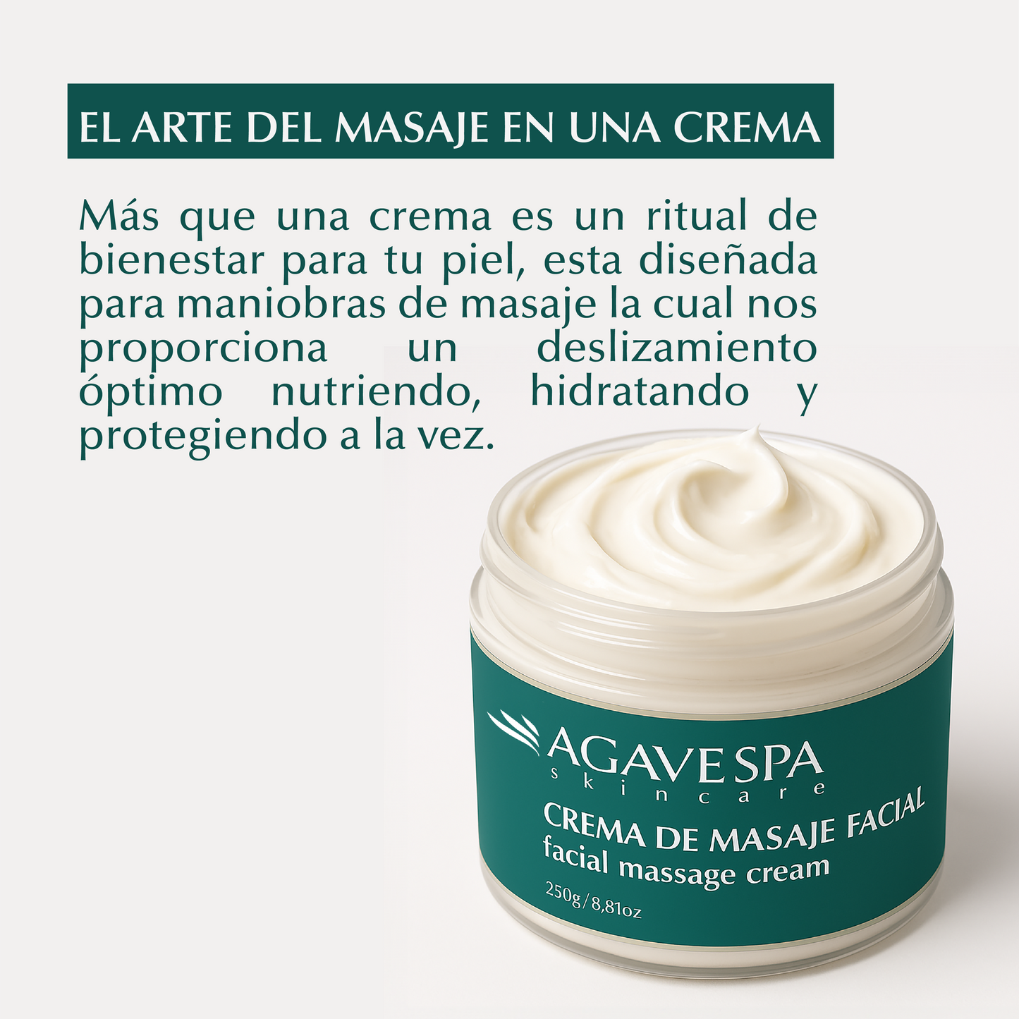 Crema de masaje facial Agavespa