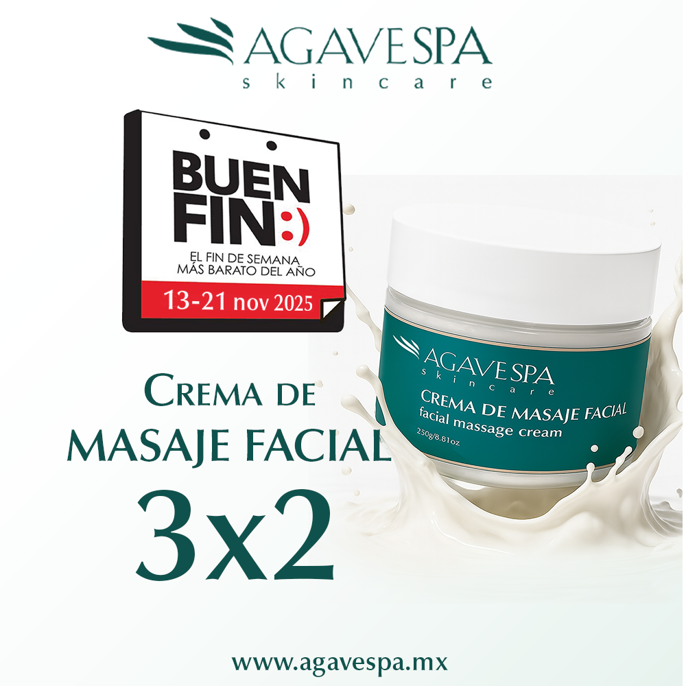 PROMOCIÓN CREMA DE MASAJE FACIAL AGAVESPA 3x2