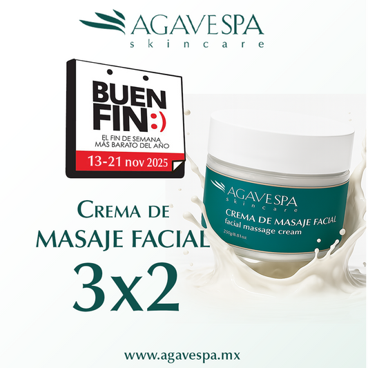 PROMOCIÓN CREMA DE MASAJE FACIAL AGAVESPA 3x2