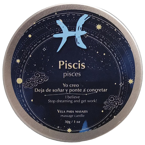  PISCES MASSAGE CANDLES • 30 GR