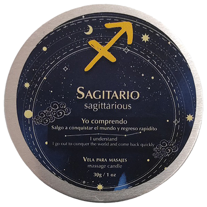  SAGITTARIUS MASSAGE CANDLES • 30 GR