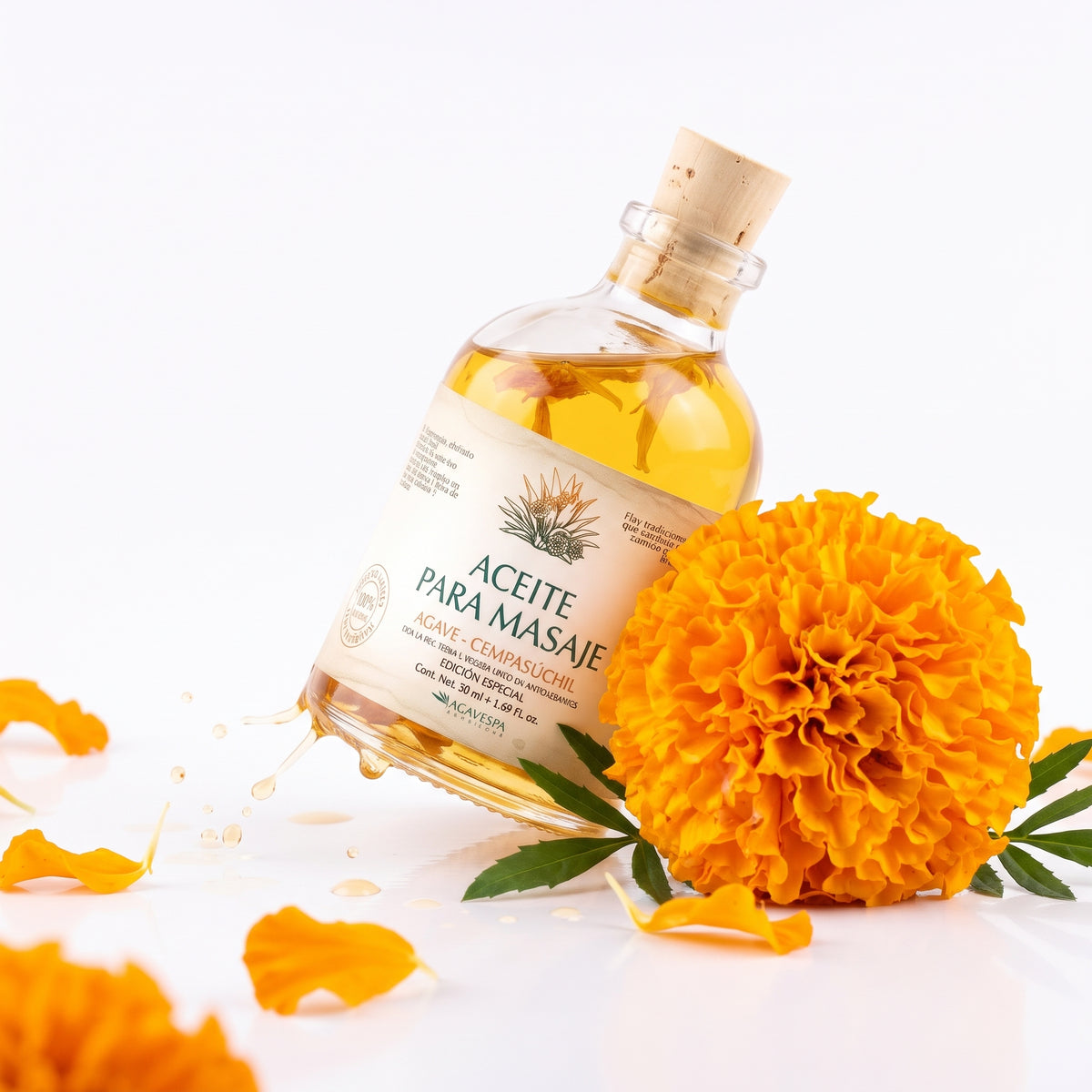 Aceite para masaje Agave - Cempasúchil 50 ml
