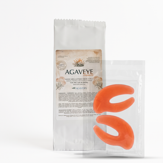 AGAVEYE cempasúchil - Mascarilla para ojos 3 en 1
